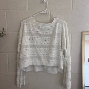 Hollister Ivory Knit Sweater